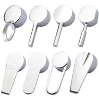 Useful Chrome Plated Faucet Handle 35mm/40mm Hot Cold Faucet Taps Switch Handle Metal Lever Handle Replacement Kitchen Bathroom