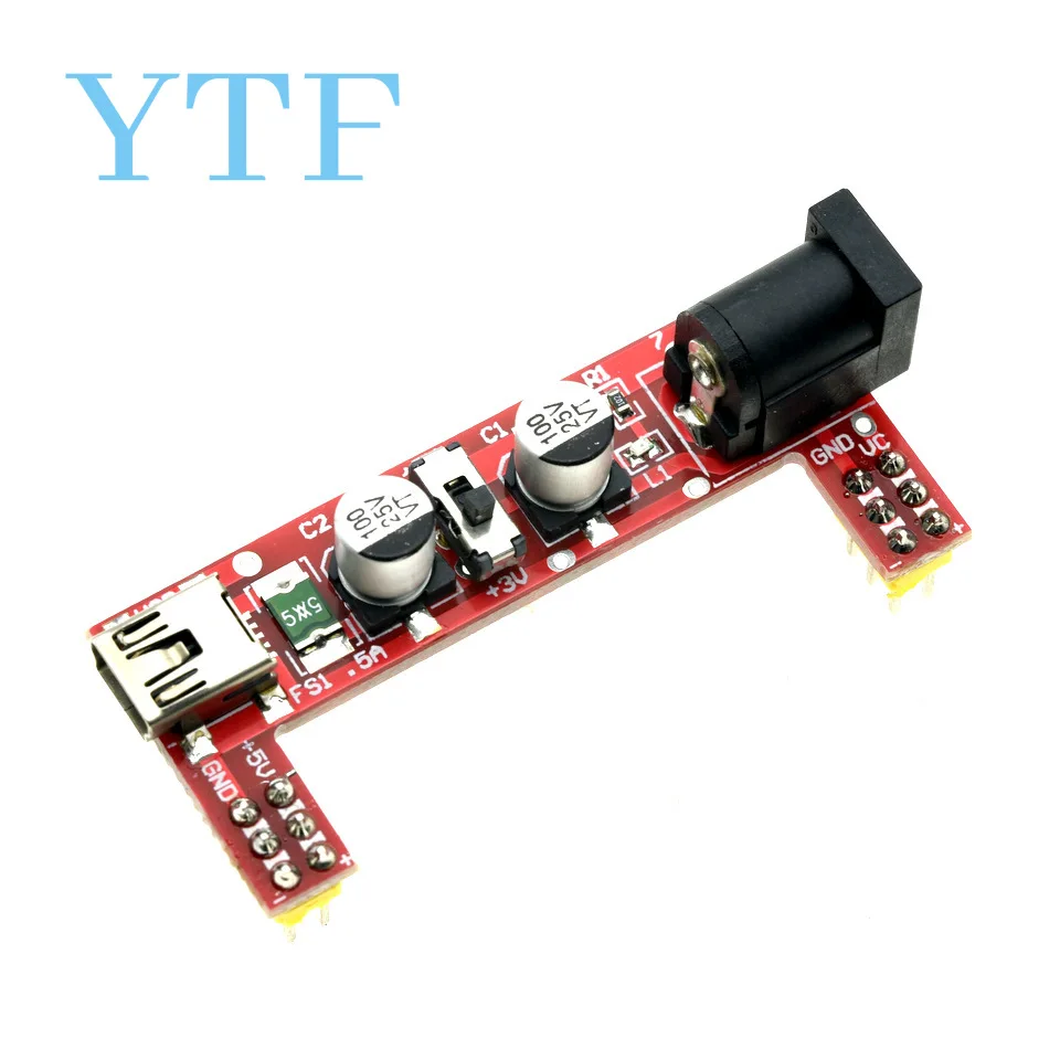 Breadboard Special Power Module 2-way 5V/3.3V Red (excluding Breadboard)