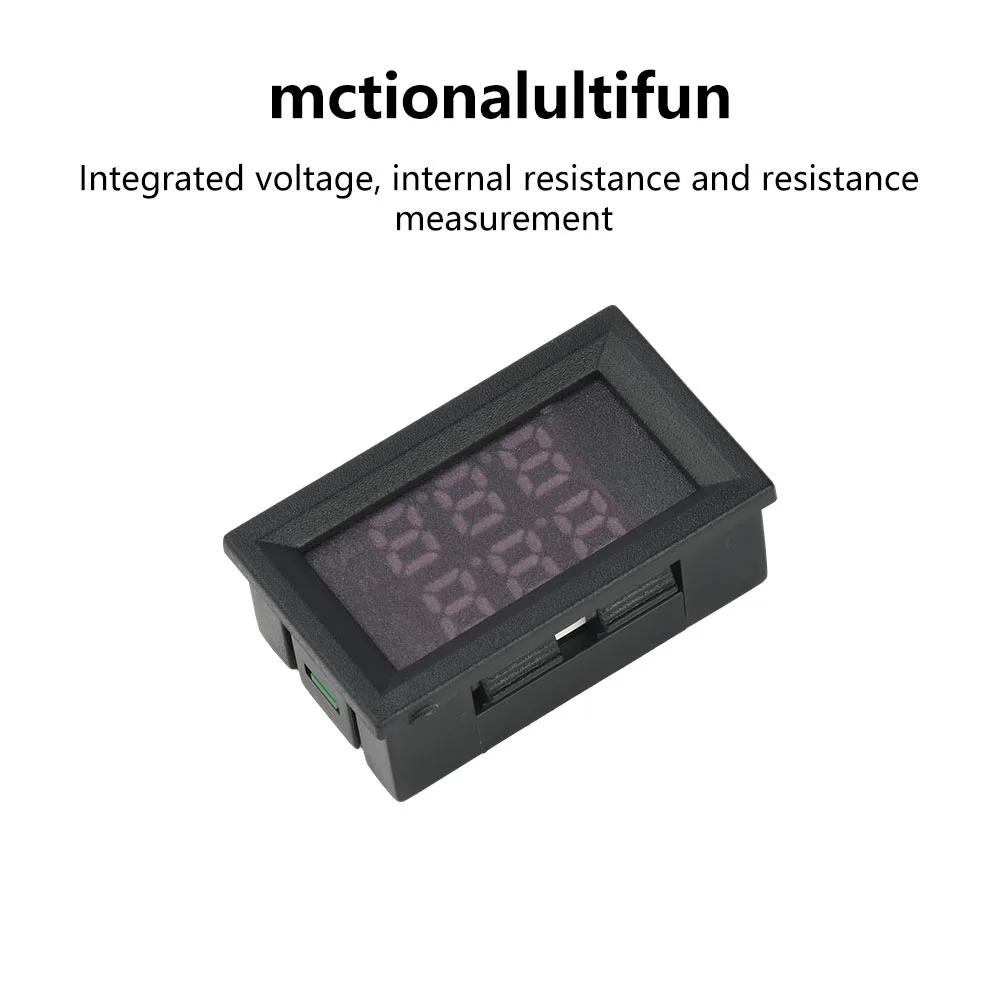 

DC 4-12V VR452 Internal Resistance Tester 0.56 Inch Double Digital Display Battery Voltage Internal Resistance Tester