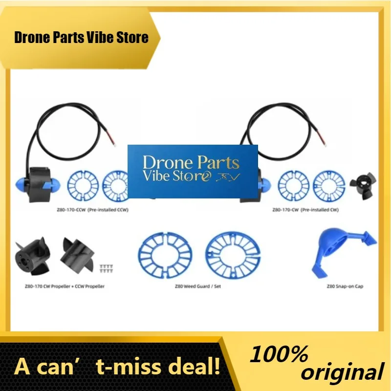 

DParts1Z80 Brushless DC Motor Waterproof Rating 200M ROV Thruster Thrust 5.8N For Underwater Dr-one ROV