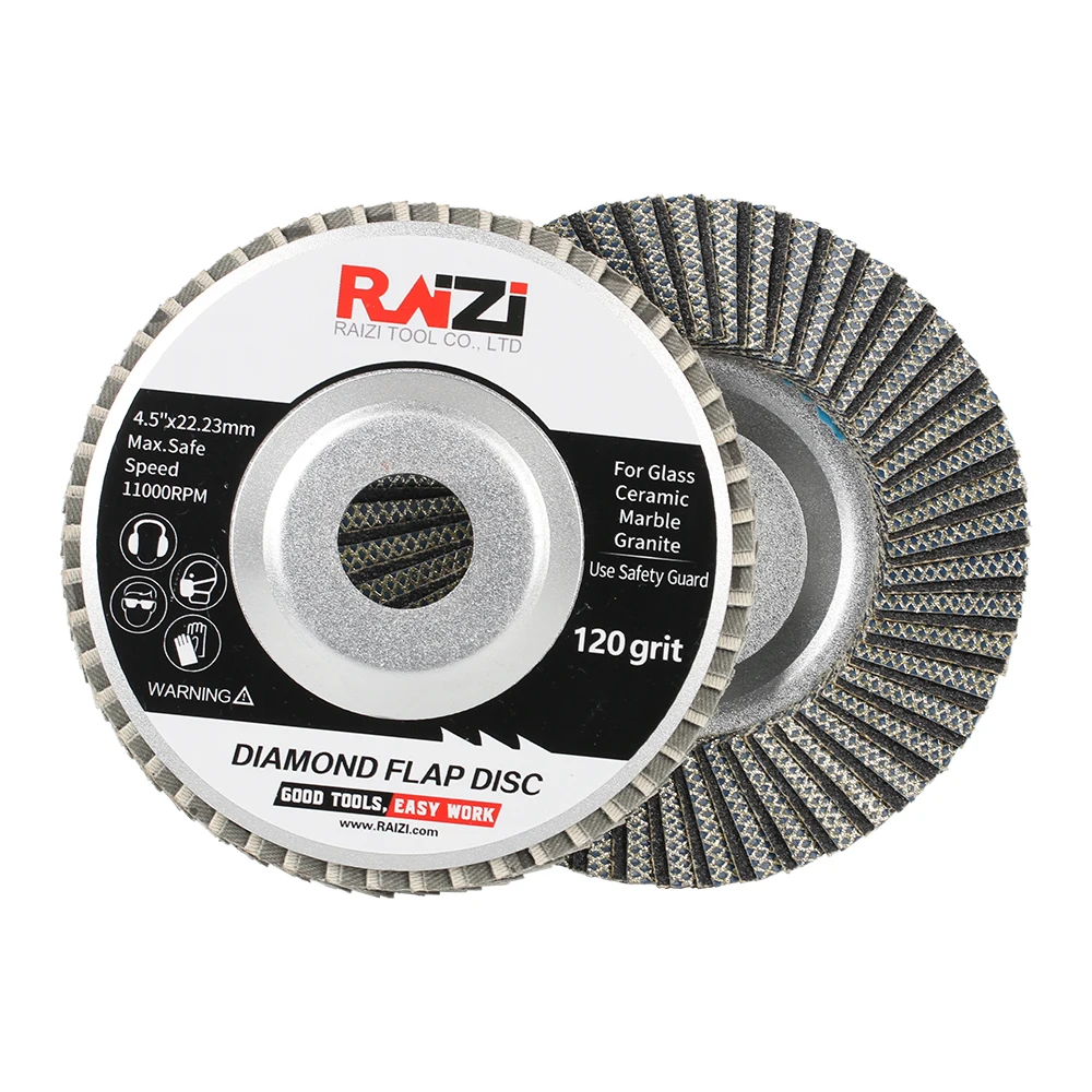 TOOL-Super Quality  4.5inch/115mm Aluminum Base Electroplated Diamond Flap Disc Wheel Use for Stone, Plastic, Glass and