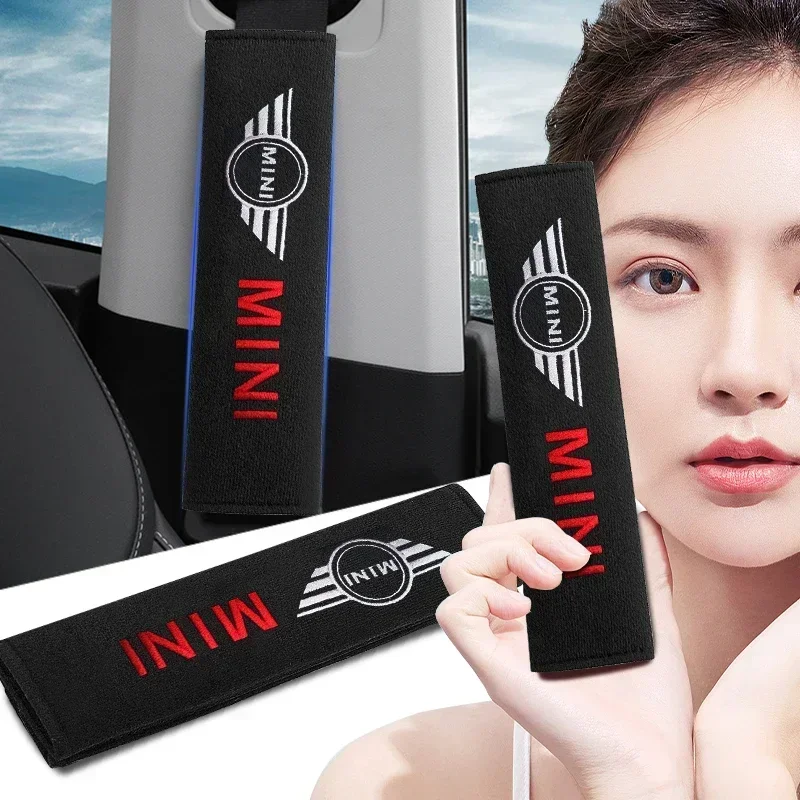 Copertura della cintura di sicurezza dell'auto, cuscinetto di protezione della spalla utilizzato per Mini Cooper R50 R52 R53 R55 R56 R60 R61 F54 F55 F56 F60 Clubman