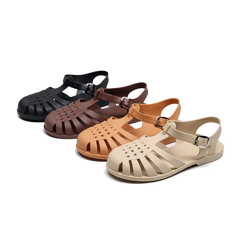 Summer Women Rubber Shoes Hollow Shoes Classic Sandal Many Colors Breathable Beach Shoes