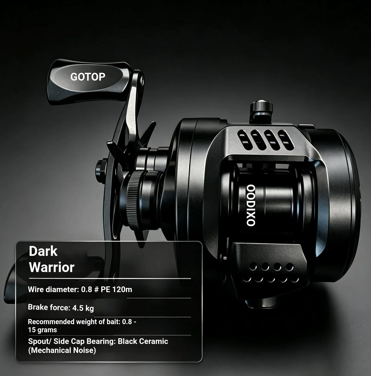 Gao Tu DK100 Universal Long-Range Lure Full-Metal Spool Water Drop Master Version Mechanical Noise Fishing Reel