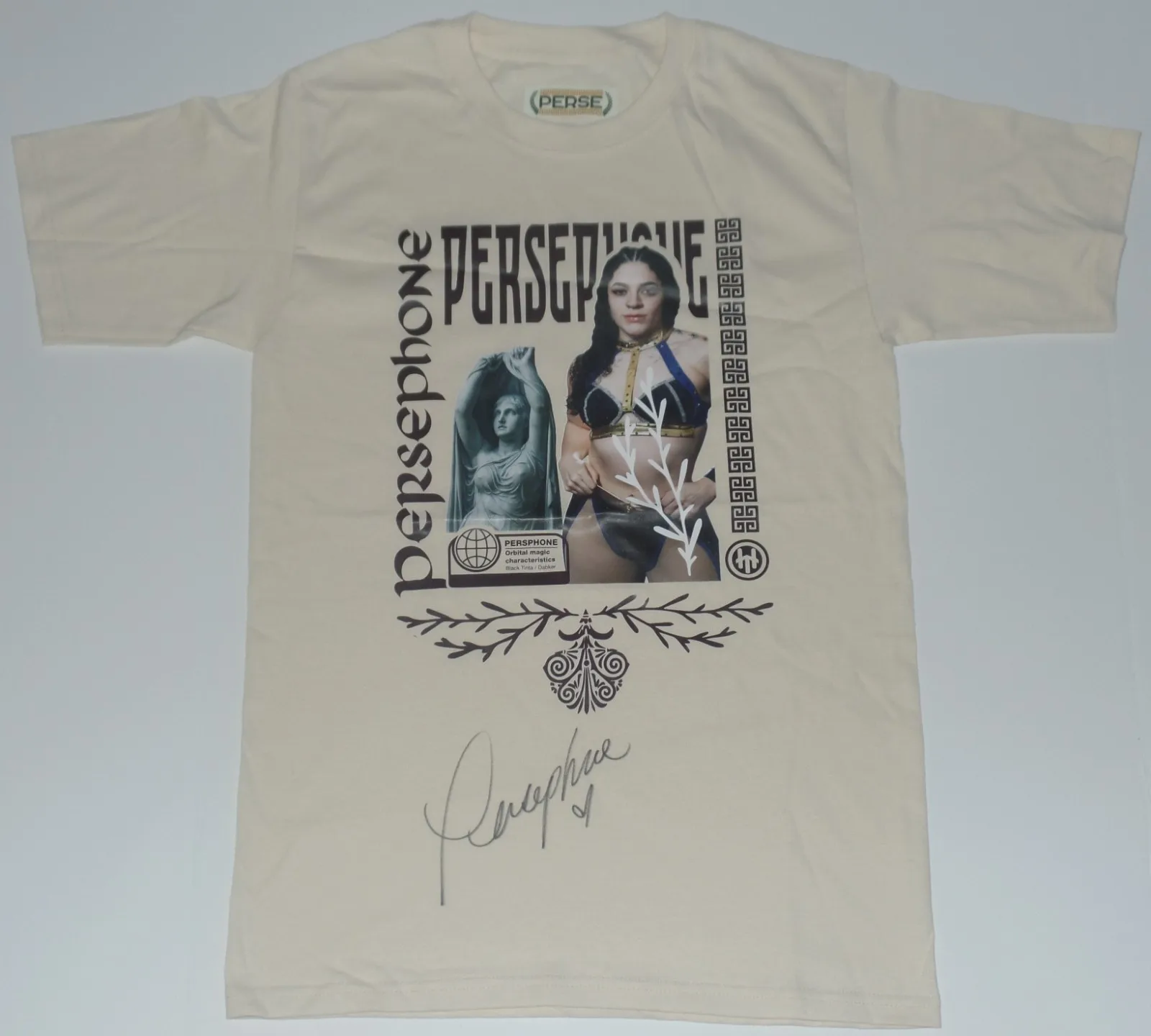 Camiseta Autografada PERSEPHONE LUCHA LIBRE CMLL AMAZONAS TAMANHO PEQUENO CHAMP