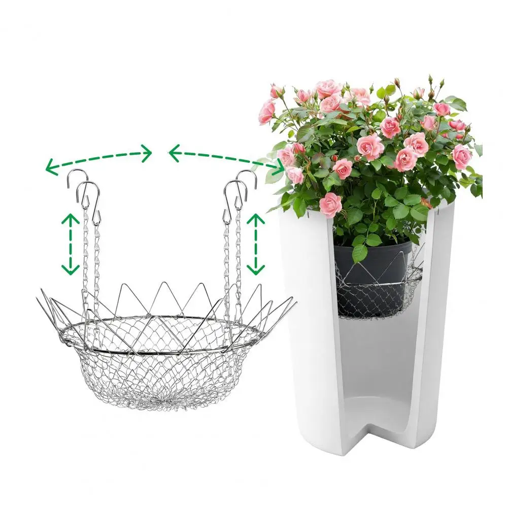 

Planter Insert Riser with Adjustable Height Inside Plant Pot Flower Pot Riser for 12-18 Inch Wide Opening Tall Plant Pots
