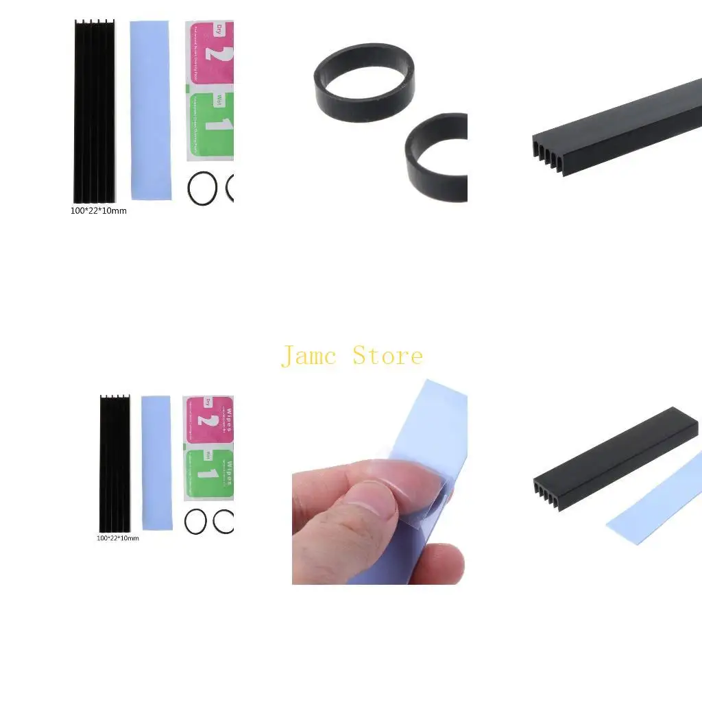 

LX0B Aluminum NVME for M.2 SSD 22110 Hard Drive Heat Sink Desktop Dedicat