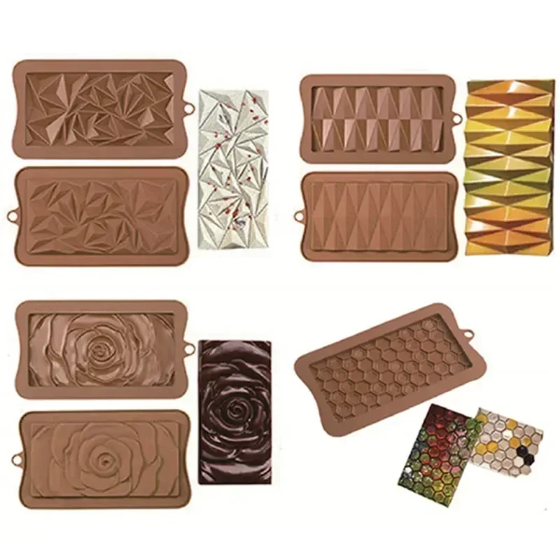 29-style Irregular Silicone Chocolate Baking Mold Porous Flower Love Candy Jelly Ice Making Set Cake Decor Soap Candle Mould