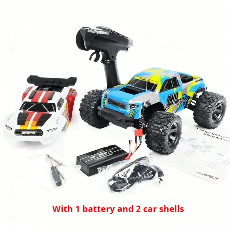 MJX HYPER GO 1/18 Mini Monster 18208 عالية السرعة RC سيارة مزدوجة شل على الطرق الوعرة شاحنة كبيرة RTR الصبي لعبة السيارة