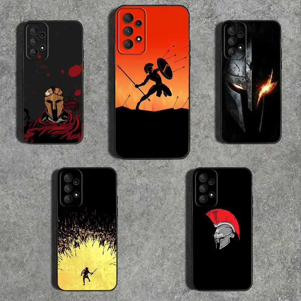 

Cool S-Sparta-a Phone Case For Samsung Galaxy A73,31,32,72,41,53,52,71,22,5G,Note,J7,8,9 Soft Black Cover