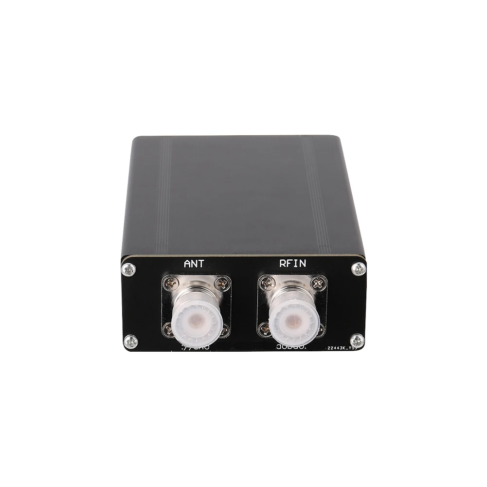 Mini sintonizador de antena automático, 1.8-50mhz, display oled de 0.91 polegadas por n7ddc 7x7 3.2 firmware programado com caixa de metal montada