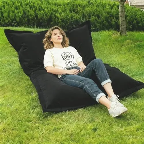 Outdoor/Home Bean Bag Cover (No Filler) Multi-Color Optional Lazy Sofa Slipcover Soft Lounge Bed Waterproof Tatami