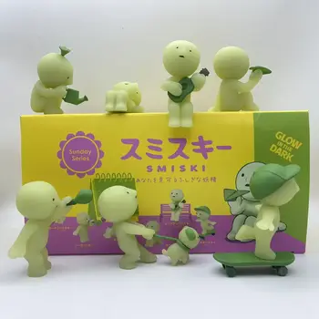 Smiski 週日系列迷你人偶夜光PVC模型桌面擺飾收藏裝飾品生日聖誕禮物 8 最佳銷售 迷你裝飾 - №3