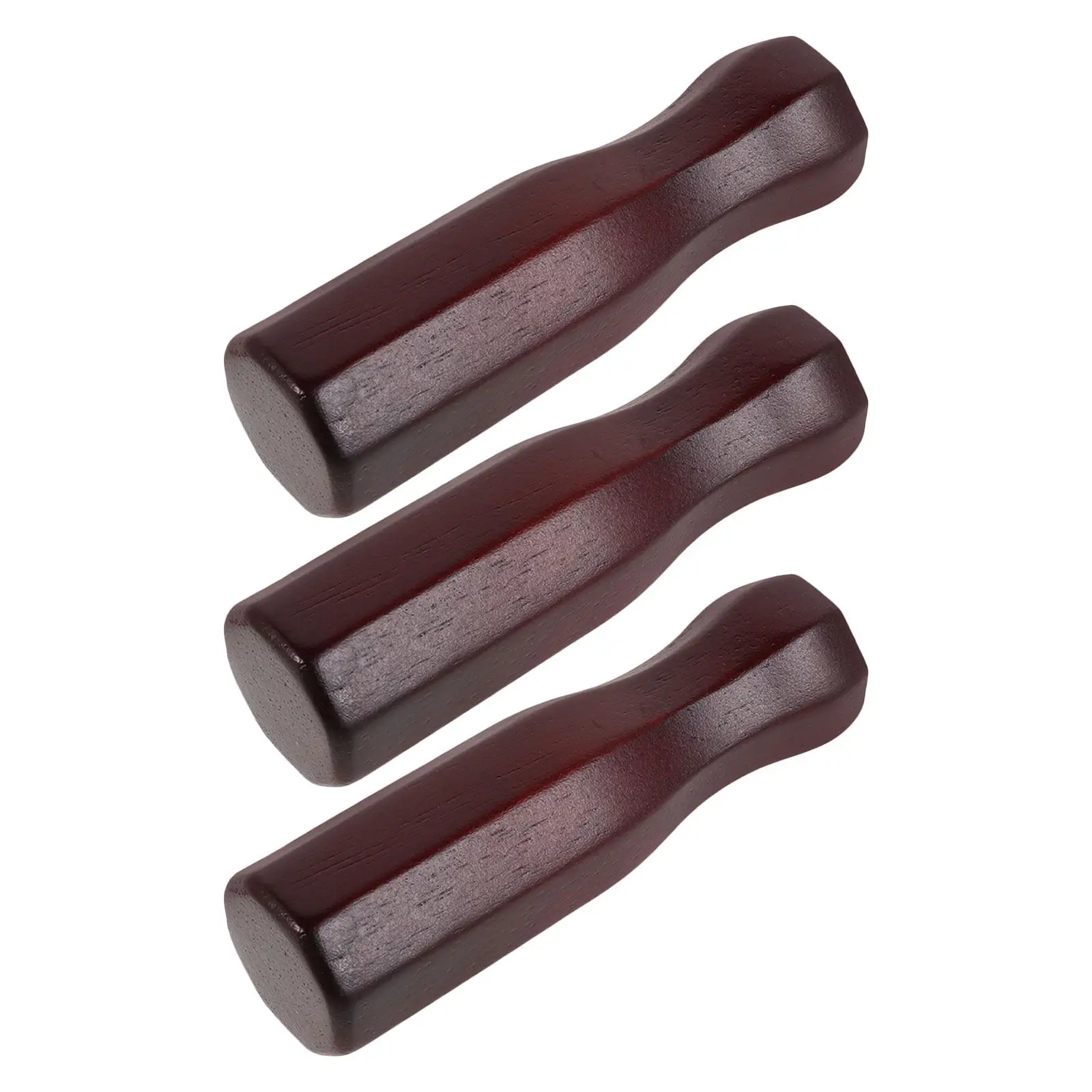 

3Pcs Tabletop Soccer Handle Wooden Octagonal Grip Replacement Foosball Parts for Enhanced Control 4.91 Inch Foosball Parts