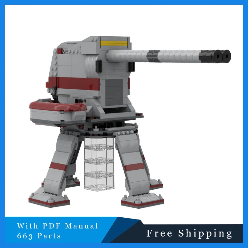 

663 шт. MOC Star Battle Model Set, тяжелая крепость, защита здания, сделай сам, детская образовательная сборка, подарок на день рождения