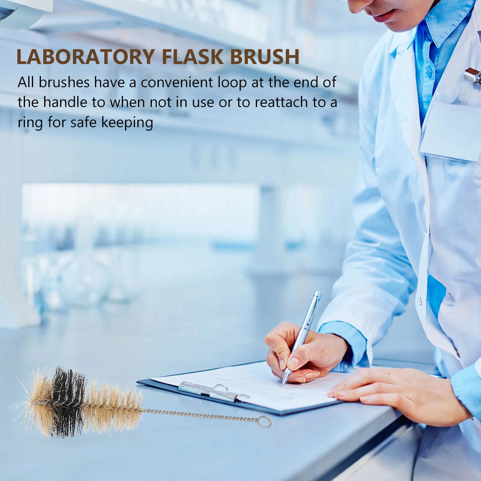 

5 Pcs Cleaning Brush Flask Brushes for Household Glass Bottles Scrub Cylinder