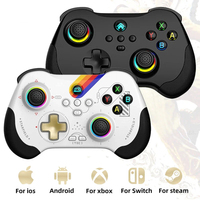 Z01 Wireless Game Controller Bluetooth 6-Axis Motion Sensor Support Turbo Programmable Hall Joystick for Switch Steam PS3 PS4 PC