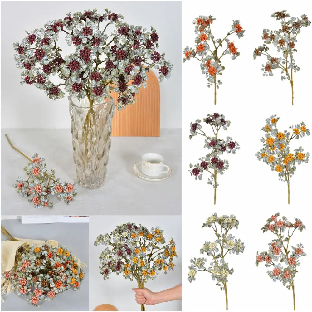 Multicolor Raspberry Artificial Flowers Autumn Colors Mini Berries Simulation Berries Plants Floral Arrangement