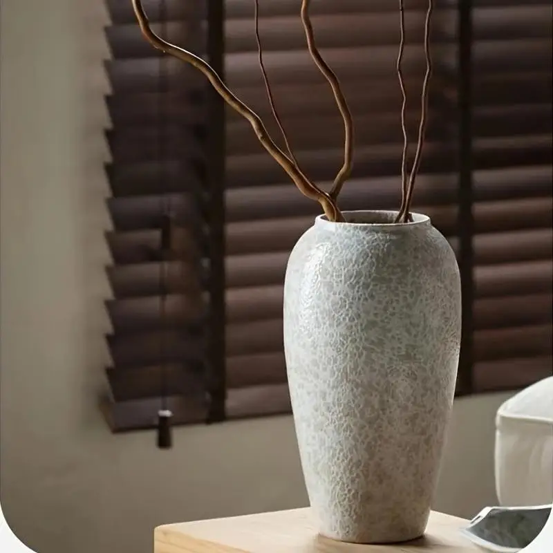 Large Elegant Ceramic Vase - Decorative Jar, Tabletop Floral or Garden Vase - Lightweight, Perfect for Indoor/Outdoor Home, view 5
