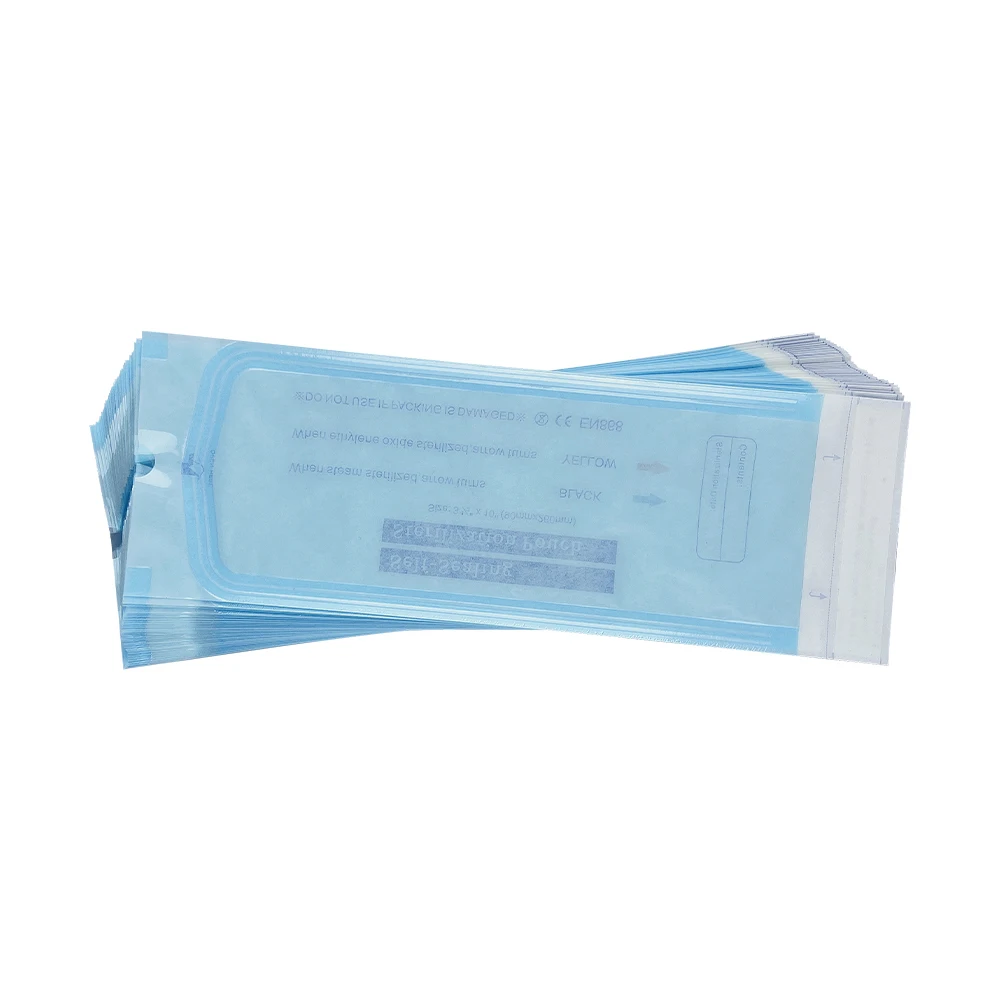 Dentista Self-sealing Sterilization Pouches Bags 90x260mm Dentistry Grade Paper Disposable Tattoo Dental Nail Art 200pcs/pack