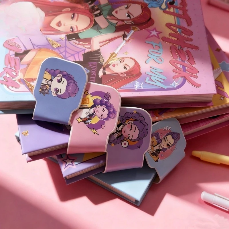 الإبداعية KPop شيطان الصيادين سلسلة ميرا رومي زوي جديد لطيف أنيمي الكرتون نمط المألوف المحمولة المغناطيسي إغلاق دفتر #4