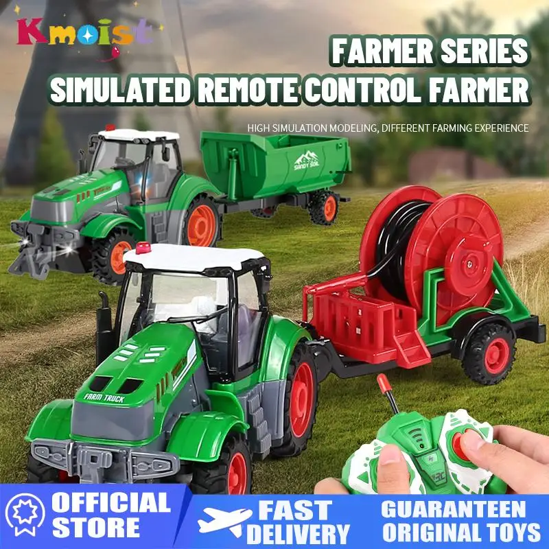 

Big Size Water Pump Rc Farm Tractor Dumping Truck Remote Control Engineering Farmer Cars Radio Control Truck Tractor Kids Toys