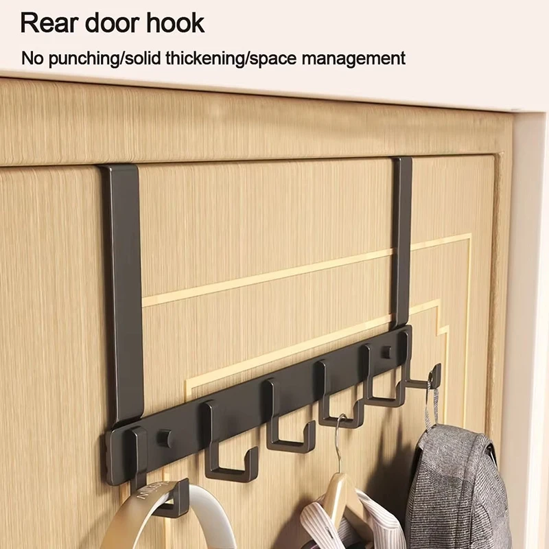 6 ganci sopra la porta portaoggetti vestiti cappotto cappello asciugamano appendiabiti casa accessori per il bagno rack gadget da cucina accessori supporto