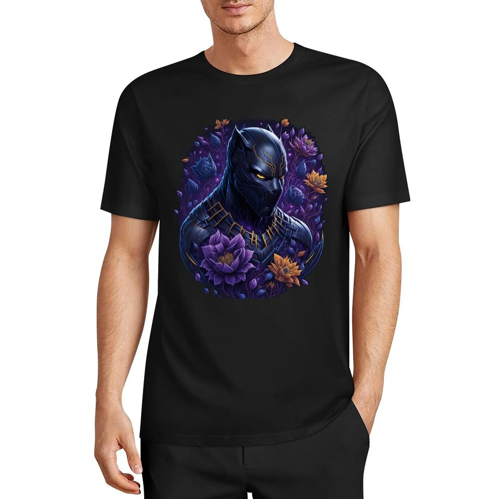 

A strong and elegant black panther. T-Shirt custom t shirt vintage t shirts Aesthetic clothing Men's t shirts