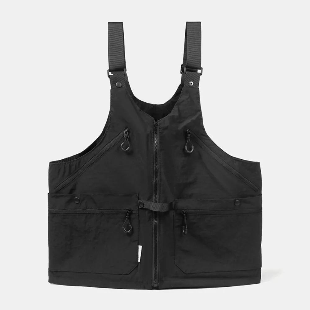 Nylon Convertible Vest Bag Waterproof Convertible Design Wearable Vest Bag Casual Style Adjustable Shoulder Strap