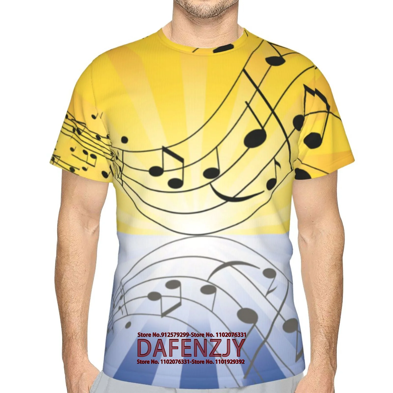 Summer Men's T Shirt Casual Loose Tops Fashion Color Contrast Print T Shirt For Men Funny 3D Tee Street Trend Clothes