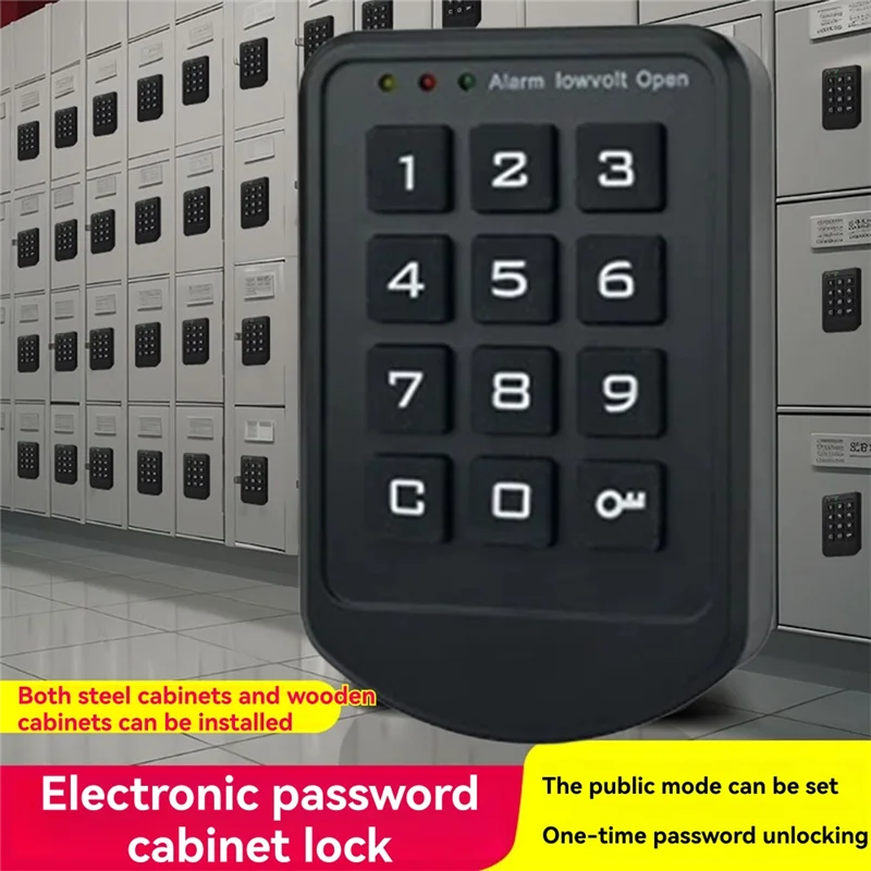 

Password Cabinet Drawer Electric Key Locker Electronic Digital Button Lock Fully Automatic Smart Electric Lock-B65A