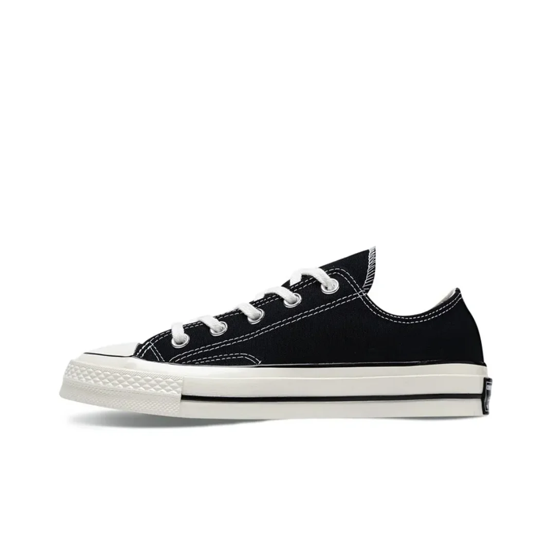 Converse 1970s Chuck Taylor All Star Low Trendy Hundred Retro Wearable Casual Low Top Board Shoes Black