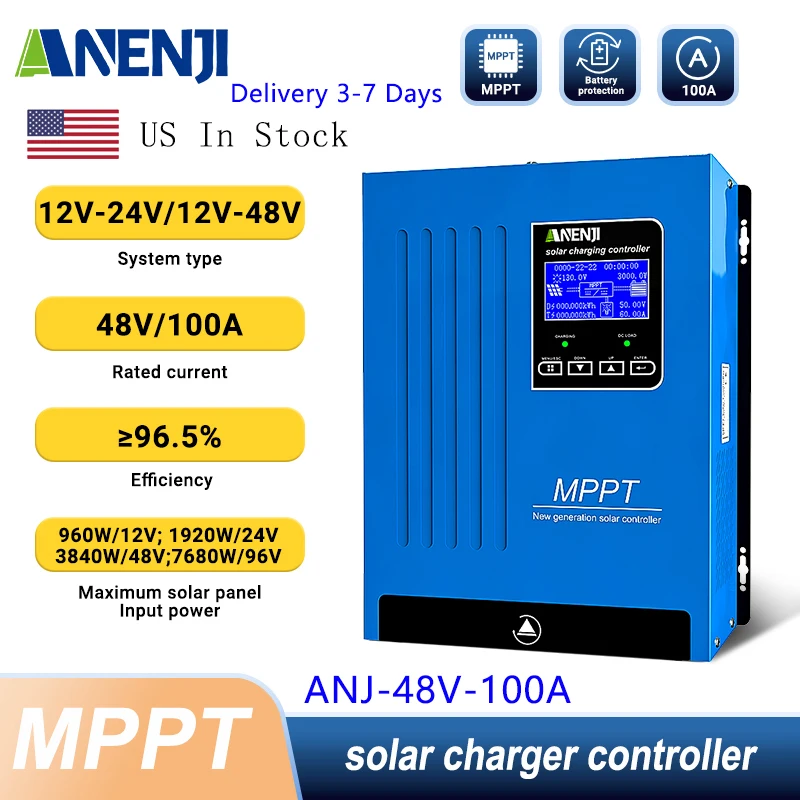 Anenji Mppt 100A So…