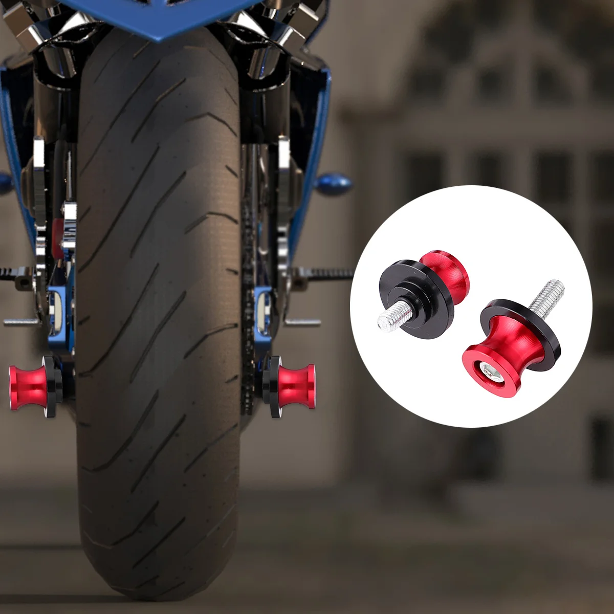 

Motorbike Lifting Screw Aluminum Alloy Durable Motorcycle Frame Nail Lightweight Heat Treatment Oxidized High Toughness Alloy