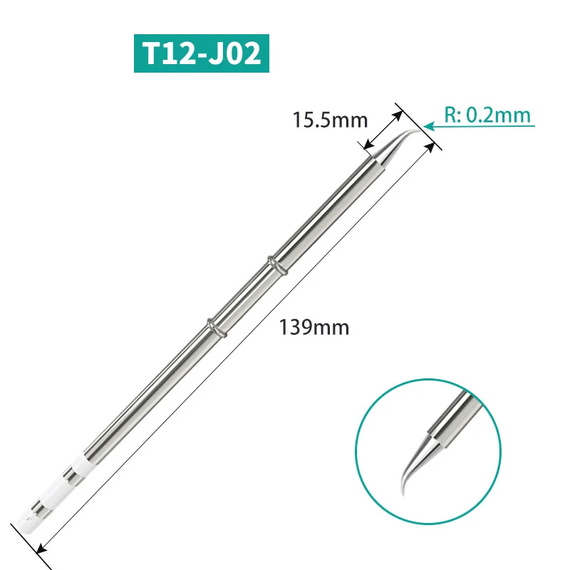 T12 K Series T12-K KL KF KR KU KL J02 JS02 Soldering Solder Iron Tips for Hakko FX951 DIY Soldering Station Kits Welding Tools