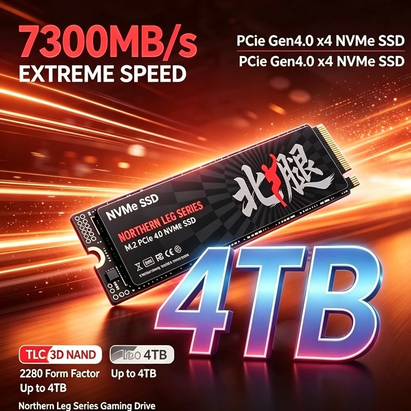 New M.2 NVMe SSD PCIe Gen4 High Performance Internal Drive 500GB 1TB 2TB 4TB Storage Upgrade For PS5 Desktop Laptop PC