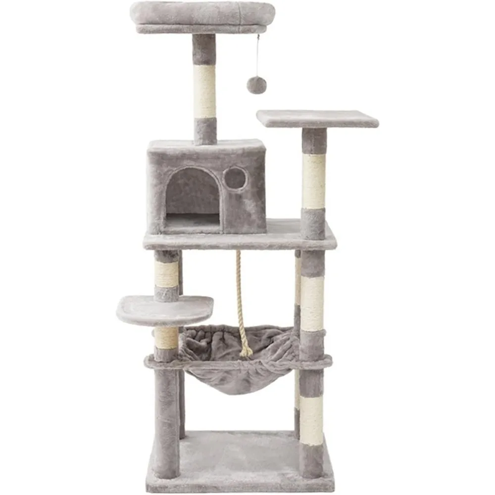 

Cat Trees Air attic Small nest Integrated with Tianzhu,Large Climbing Frame Multi-Functional Integrated Cat Tower for Cats