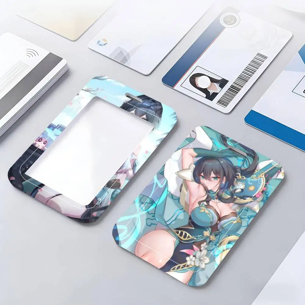 Ruan Mei Honkai Star Rail Game ID Card Holder Neck Strap Pendant Door Badge Holder Lanyards Keychain Work Credential Case Gift