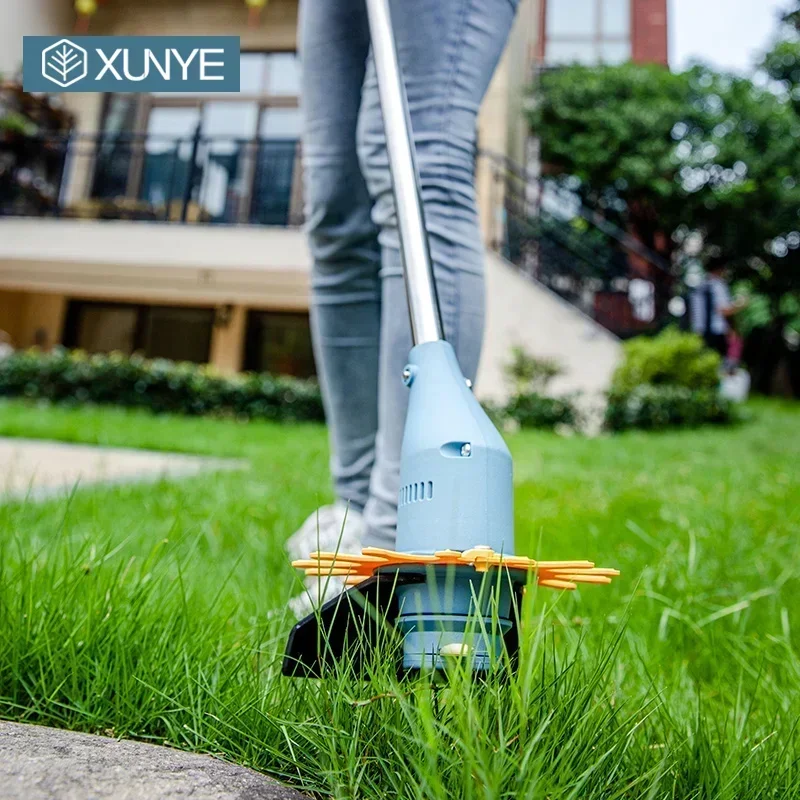 Handheld electric lawn mower, lawn mower, small household weeding, rechargeable garden lawn mower