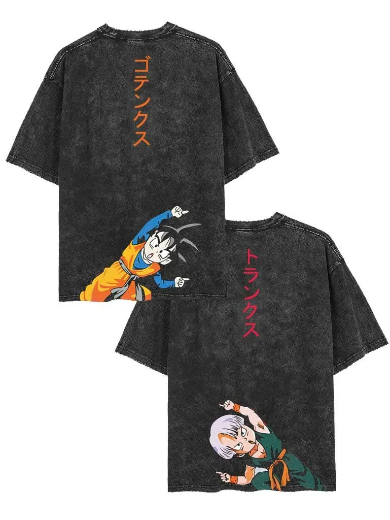

Dragon Ball аниме Harajuku мытая футболка в стиле ретро, хлопковая мужская уличная одежда в стиле хип-хоп, женская одежда большого размера с короткими рукавами унисекс Y2k