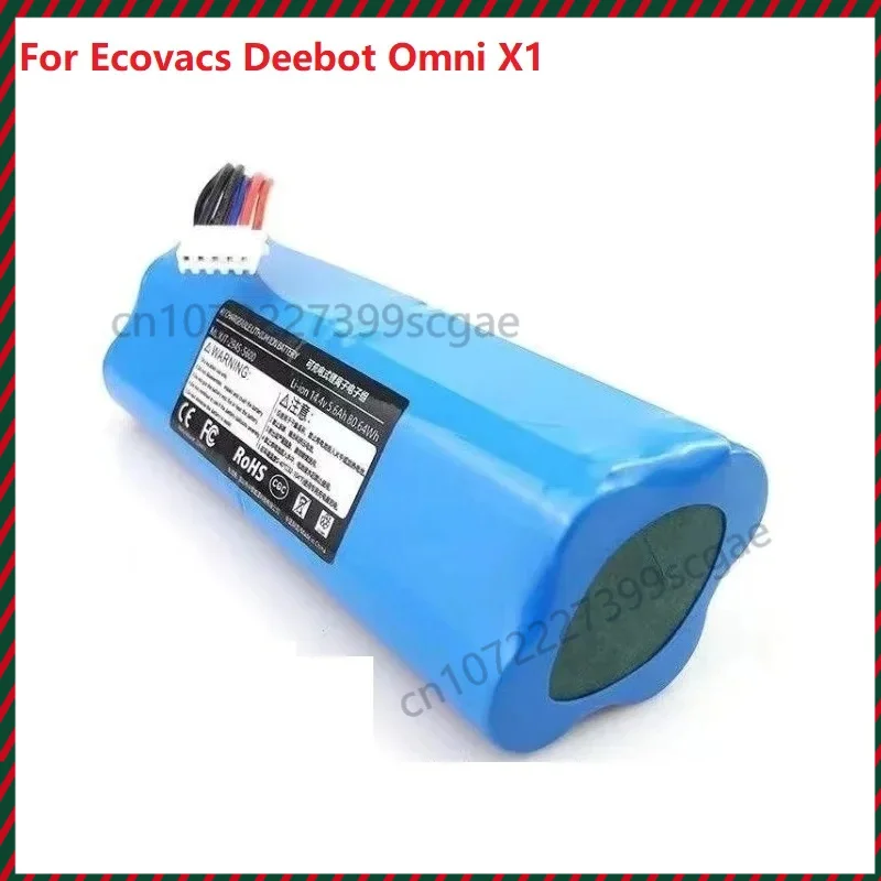 

Новый литий-ионный аккумулятор емкостью 5600 мАч для робота-пылесоса Ecovacs Deebot Omni X1, часть