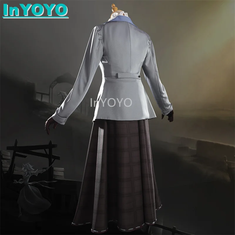 InYOYO Alice DeRoss Cosplay Costume Identity V New Survival Reporter Game Suit Uniform Dress Halloween Party Outfit For Women