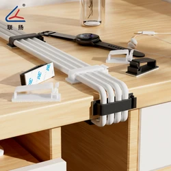Self-Adhesive Cable Clips Organizer – USB Cord Holder Clamp for Car, Home, Desk Cable Management