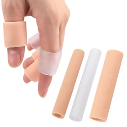 1Pair Silicone Tube Toe Protector Finger Protection Foot Separator Corn Blisters Calluses Pain Relief Wear Pads Care Pedicure