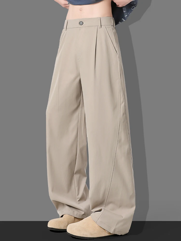 

Trendy Casual American Retro Bent Knife Pants Loose Wide Leg Straight Cut Men's Summer New Sle Faion Brand Youth Active S...