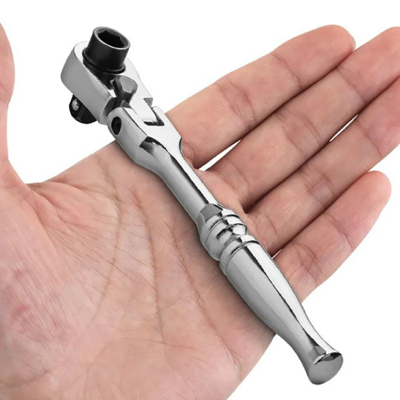 Mini Ratchet Wrench Novelty 180° Adjustable Steel Key Socket Wrenchs Multi-purpose Hardware Hand Tool Professional Accessories