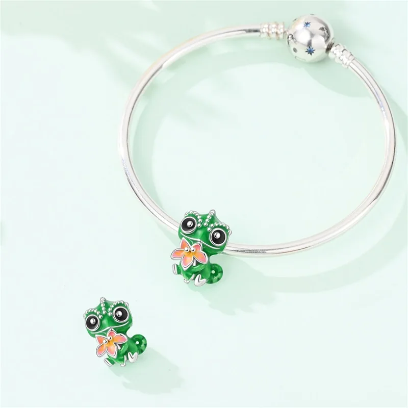 Potdemiel Disney 925 Sterling Silver Princess Stitch Minnie Charms Beads Original Bracelet Trinkets Women DIY Jewelry Gifts view 2