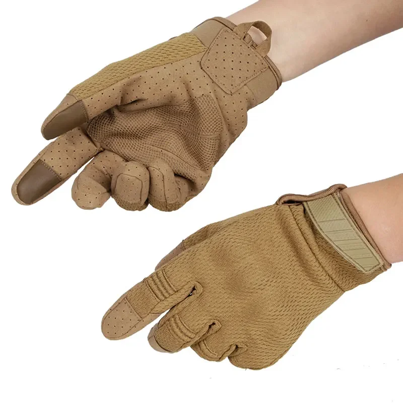 Tactical Gloves Airsoft Shooting Touch Screen Gloves Men Motorcycle Riding Cycling Paintball Camo Full Finger Gloves