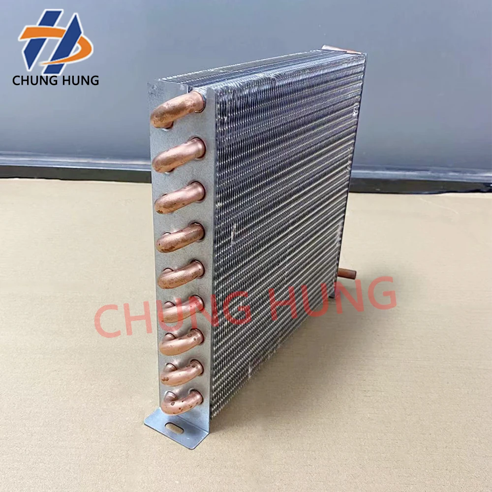 Copper tube radiator for water tank refrigeration, UV flatbed printer LED curing lamp, water tank condenser