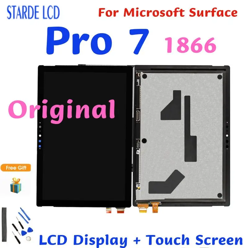 

12.3” Original For Microsoft Surface Pro 7 1866 LCD Display Touch Screen Digitizer Assembly For Surface Pro 7 LCD Replacement